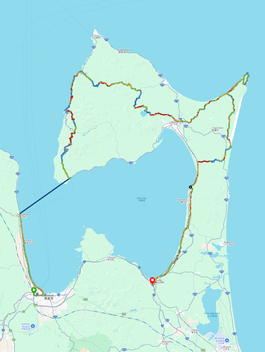 Shimokita Hanto - Map