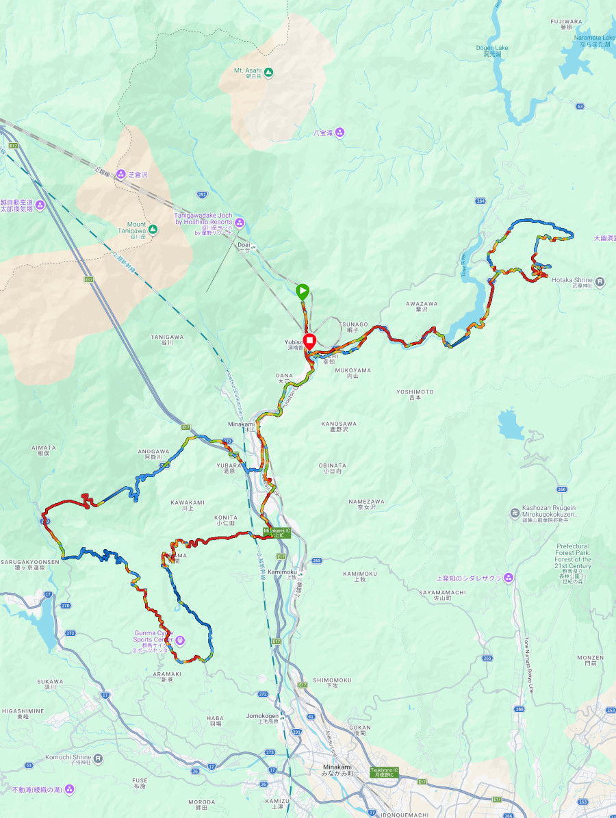 Minakami Grinduro - Map