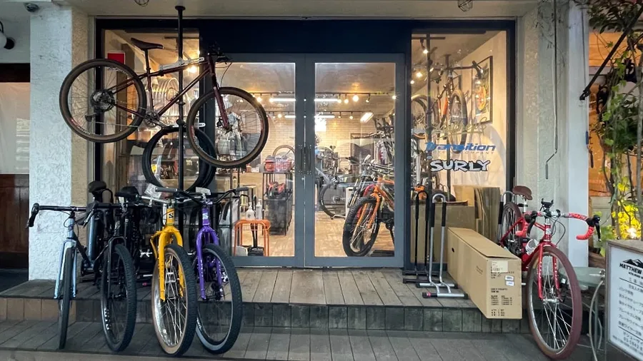 Bike shops in Tokyo, Japan.
