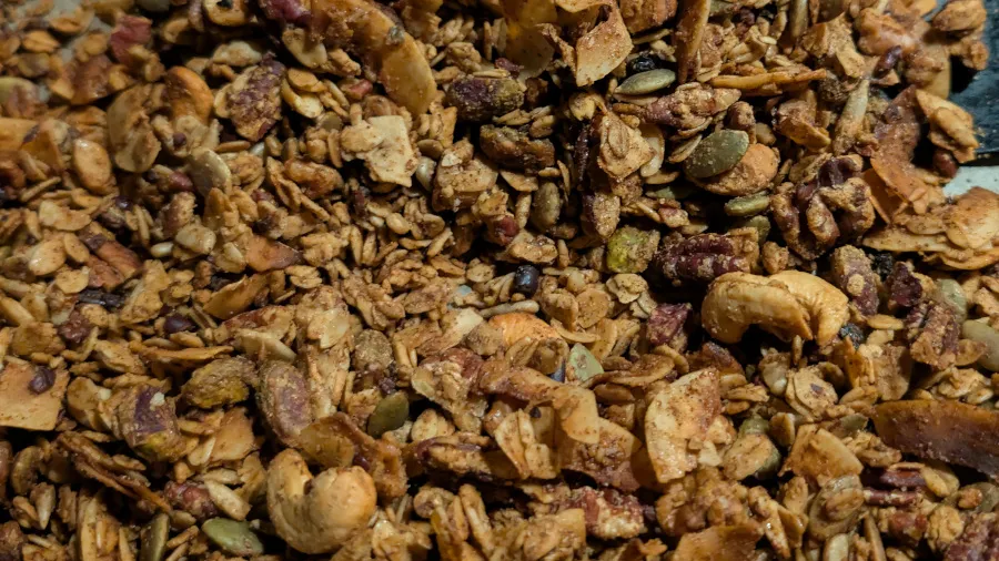 Simple and tasty coffee granola.